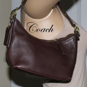 Coach Brown Leather  "Mini-Baguette"